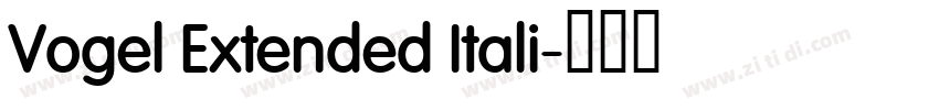 Vogel Extended Itali字体转换
